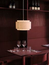 Nordlux Takai Indoor Pendant Light Beige Textile E27 Retro - Mains Powered, Ip20 - thumbnail 8