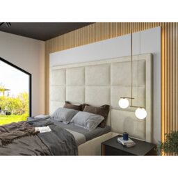 Copenhagen Upholstered  Cream Television Bed Frame - thumbnail 3