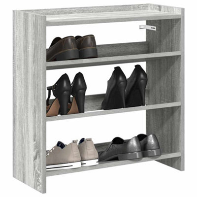 Berkfield Shoe Rack Grey Sonoma 60X25X62 Cm Engineered Wood - image 1