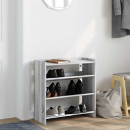 Berkfield Shoe Rack Grey Sonoma 60X25X62 Cm Engineered Wood - thumbnail 3