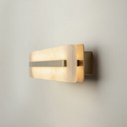Luminosa Lighting Luminosa Albatre Modern 40Cm Integrated Led Wall Lamp Brass 3000K 150Lm White Shade - thumbnail 5