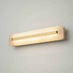 Luminosa Lighting Luminosa Albatre Modern 40Cm Integrated Led Wall Lamp Brass 3000K 150Lm White Shade - thumbnail 2