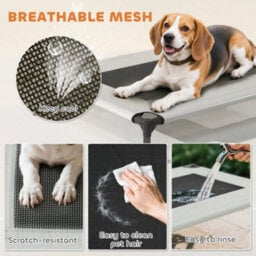 Portable Elevated Dog Bed With Removable Canopy, 76 X 61 X 70 Cm - thumbnail 5