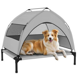 Portable Elevated Dog Bed With Removable Canopy, 76 X 61 X 70 Cm - thumbnail 3