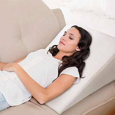 Mantraraj Large Bed Wedge Pillow Memory Foam Top Reduce Back Pain, Snoring & Respiratory Problems With Breathable Washable Cover - image 1