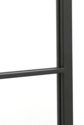 Mirroroutlet The Genestra Black Modern Window Garden Wall Mirror 150Cm X 60Cm - thumbnail 4
