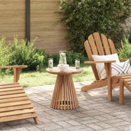 Berkfield Garden Side Table Brown 50 X 50 X 49.5 Cm Solid Teak Wood - thumbnail 1