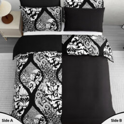 Lazzaro Waves Microfiber Super King Duvet Cover Set Durable Ultrasoft Bedding Sets With Zipper Closure - thumbnail 5