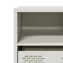 Berkfield Tv Cabinet White 101.5X39X43.5 Cm Cold-Rolled Steel - thumbnail 9