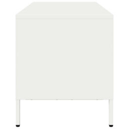 Berkfield Tv Cabinet White 101.5X39X43.5 Cm Cold-Rolled Steel - thumbnail 6