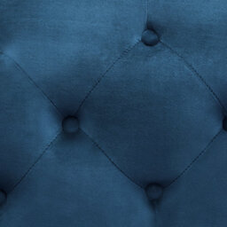Beliani Sofa 2 Seater Skien Velvet Navy Blue - thumbnail 7