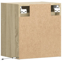Berkfield Tv Wall Cabinet With Led Lights Sonoma Oak 41X31X45 Cm - thumbnail 8