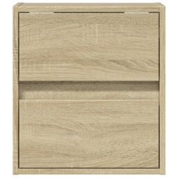 Berkfield Tv Wall Cabinet With Led Lights Sonoma Oak 41X31X45 Cm - thumbnail 6