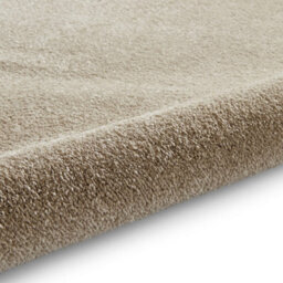 Beige Plain Shaggy Rug, 17mm Thickness Stain-Resistant Rug, Modern Rug For Bedroom, & Dining Room-160Cm X 230Cm - thumbnail 6
