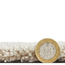 Beige Plain Shaggy Rug, 17mm Thickness Stain-Resistant Rug, Modern Rug For Bedroom, & Dining Room-160Cm X 230Cm - thumbnail 4