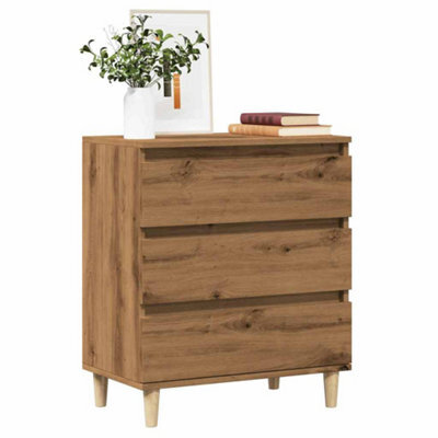 Berkfield Sideboard Artisan Oak 60X35X70 Cm Engineered Wood - image 1
