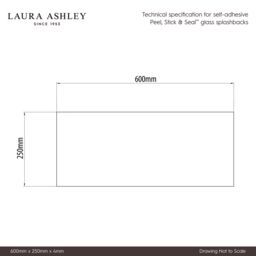 Laura Ashley Gloss Blush Onyx Marble Effect Glass Self-Adhesive Bathroom Splashback (H)25Cm (W)60Cm - thumbnail 6