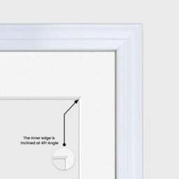 AK Frames 40X20Cm White Classic Multi Photo Frame With White Mount - Holds 3 Apertures (3X) 6X4 Photos - thumbnail 7