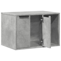 Vidaxl Cat Litter Box Enclosure Concrete Grey 60X40X40 Cm Engineered Wood - thumbnail 4