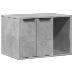 Vidaxl Cat Litter Box Enclosure Concrete Grey 60X40X40 Cm Engineered Wood - thumbnail 2