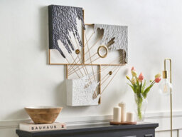 Beliani Wall Decor Balbriggan Metal 70 Cm Multicolour - thumbnail 2