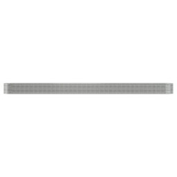 Berkfield Garden Planter Powder-Coated Steel 620X80X36 Cm Silver - thumbnail 3