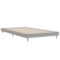 Berkfield Bed Frame Grey Sonoma 100X200 Cm Engineered Wood - thumbnail 5