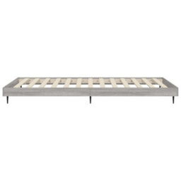 Berkfield Bed Frame Grey Sonoma 100X200 Cm Engineered Wood - thumbnail 7