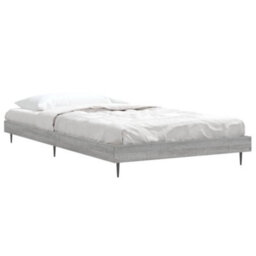 Berkfield Bed Frame Grey Sonoma 100X200 Cm Engineered Wood - thumbnail 3