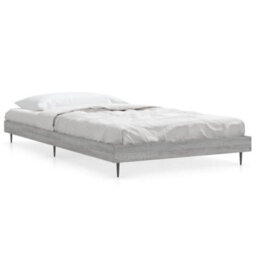 Berkfield Bed Frame Grey Sonoma 100X200 Cm Engineered Wood - thumbnail 2