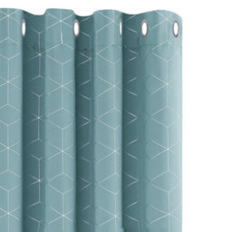 Deconovo Blackout Curtains, Eyelet Curtains, Diamond Foil Thermal Curtains For Living Room, 46 X 90 Inch, Sky Blue, One Pair - thumbnail 1