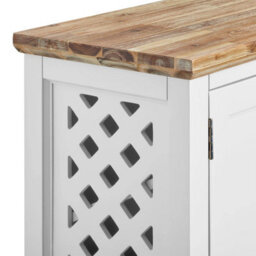 Statement Furniture Florence Shoe Storage Cabinet Wooden Shoe Rack - White - thumbnail 5