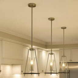 CGC Lighting Cgc Danika Satin Silver Steel And Black Ceiling Pendant Light - thumbnail 2