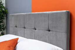 Horwood Grey Velvet Gas Lift Ottoman Storage Bed Frame King Size 5Ft - thumbnail 2