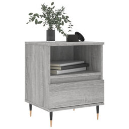 Berkfield Bedside Cabinet Grey Sonoma 40X35X50 Cm Engineered Wood - thumbnail 3