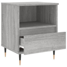 Berkfield Bedside Cabinet Grey Sonoma 40X35X50 Cm Engineered Wood - thumbnail 6
