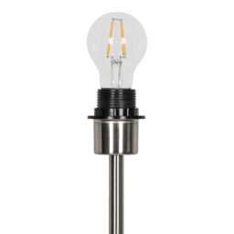 GoodHome Willet Satin Silver Effect Floor Lamp Base - thumbnail 5