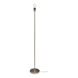 GoodHome Willet Satin Silver Effect Floor Lamp Base - thumbnail 4