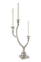 Orsina Set Of 2 Antler Design 3 Candle Holder Stand, Christmas Candlestick Holder With Decorative Finish - thumbnail 2