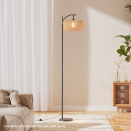 Thehotsale Height Adjustable Arc Farmhouse Floor Lamp With Foot Switch - thumbnail 4