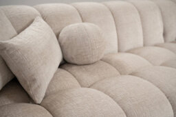 My Furniture Berlin Left Hand Corner Sofa - Large Light Taupe Chenille 285 Cm X 165 Cm 71 Cm - thumbnail 4