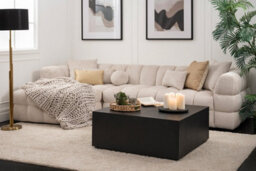 My Furniture Berlin Left Hand Corner Sofa - Large Light Taupe Chenille 285 Cm X 165 Cm 71 Cm - thumbnail 3