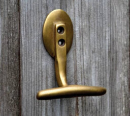 The Foundryman Nautical Brass Wall T Hook - 3.25 Inch