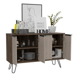 Core Products Nevada Large Smoked Oak Sideboard With 4 Doors, H75.6Cm X W117.0Cm X D38.0Cm - thumbnail 5