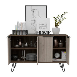 Core Products Nevada Large Smoked Oak Sideboard With 4 Doors, H75.6Cm X W117.0Cm X D38.0Cm - thumbnail 4