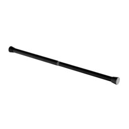 GoodHome Araxos Matt Black Extendable Single Curtain Pole Set, (L)600mm-900mm (Dia)28mm - thumbnail 2