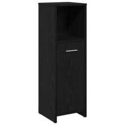 Walplus Bathroom Cabinet Black Oak 30X30X95 Cm Engineered Wood - thumbnail 2