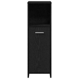 Walplus Bathroom Cabinet Black Oak 30X30X95 Cm Engineered Wood - thumbnail 6