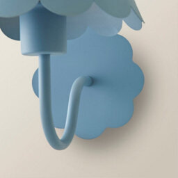 Valuelights Hattie Blue Scallop Rechargeable Wall Light - thumbnail 5