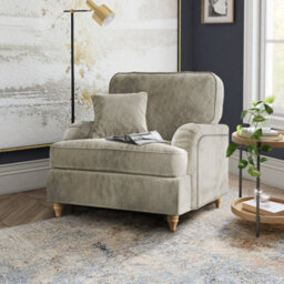 Arthur Mink Armchair For Living Room - Fully Assembled By Roseland Furniture - thumbnail 2